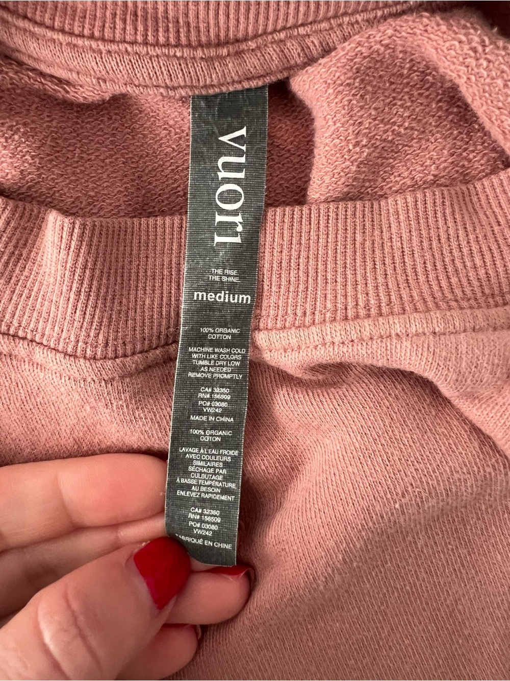 Vuori Dusty Rose Crewneck Sweatshirt - Picture 4 of 5